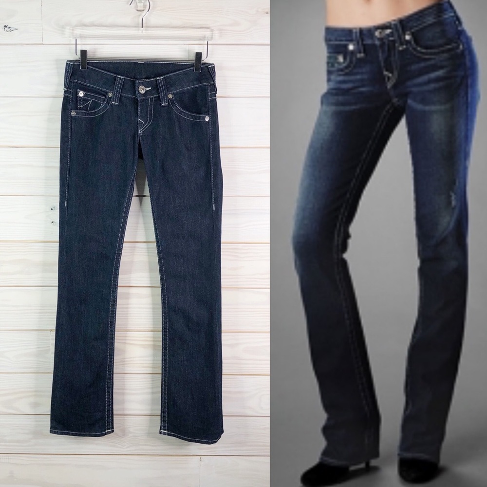 True Religion Jeans Straight Leg Denim Woman 27